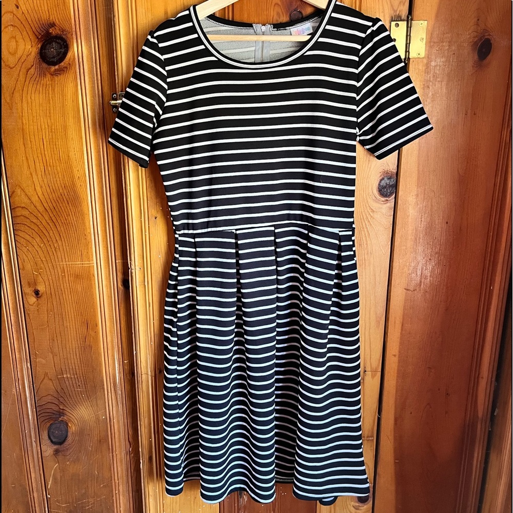 Black and White Striped Amelia.